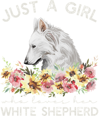 White Shepherd Just A White German Shepherd Dog Women's Tank Top