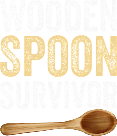 Wooden Spoon Survivor Funny Wooden Spoon Survivor Meme Button