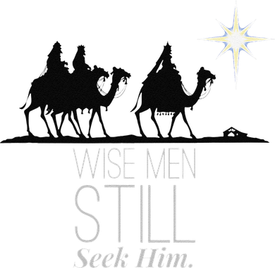 Wise Still Seek Him Christian Christmas Jesus Design Golf Towel