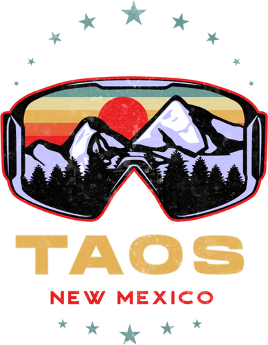 Winter Sport With Ski Or Snowboard Or Taos New Mexico Gift Women's Long Sleeve Shirt