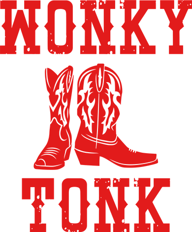 Wonky Tonk Cowboy Boots Women's Long Sleeve Shirt