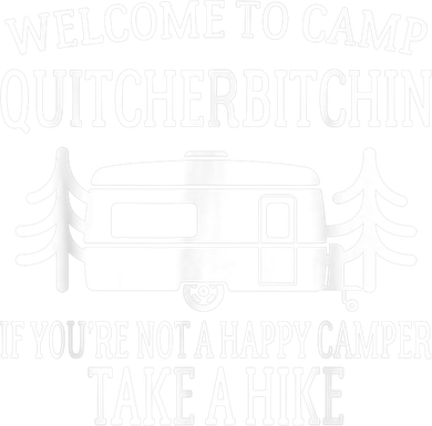Welcome To Camp Quitcherbitchin Funny Camping Doggie Tank