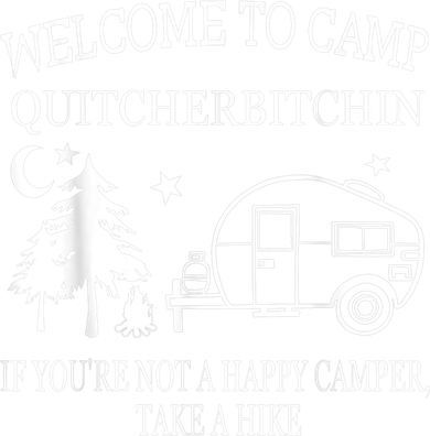 Welcome To Camp Quitcherbitchin Funny Camping Doggie Tank