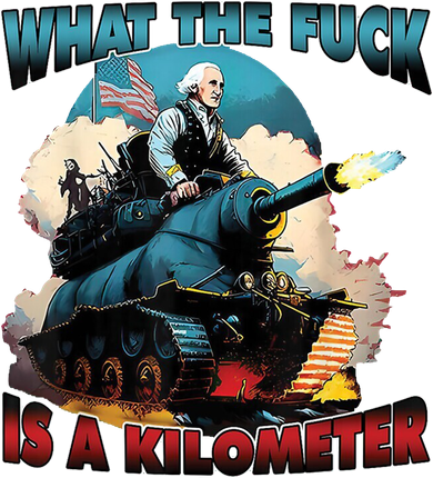 What The Fuck Is A Kilometer Funny George Washington Doddie Hoodie