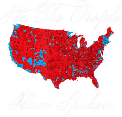 We The People Have Spoken Map Of 2024 Election Results Button