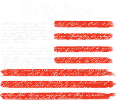We The People American Flag Constitution Hooded Wearable Blanket