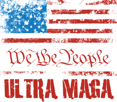 We The People Ultra MAGA King Vintage USA Flag Pride Women's Sweatshirt