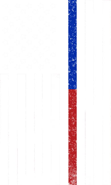 We The People Holsters  American Flag Thin Blue-Red Line Doggie Tank