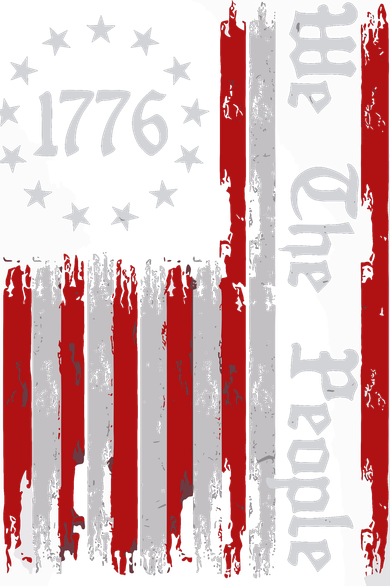 We The People 1776 Distressed Usa American Flag Women's Hoodie