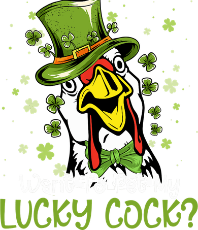 Want To Pet My Lucky Cock Funny St Patrick Day Women's Tank Top