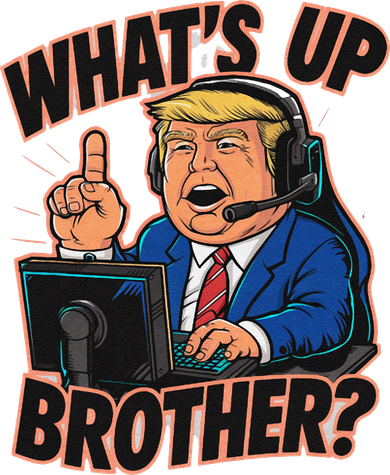 WhatS Up Brother Funny Meme Trump Coaster
