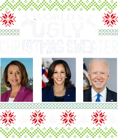 World's Ugly Pelosi Kamala Joe Biden Christmas Sweater Coffee Mug