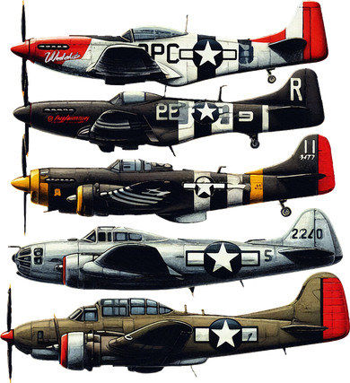 Ww2 Warplanes B 17 P51 Mustang F4u Corsair P40 Warhawk Tumbler