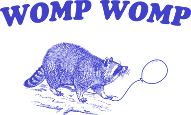 Womp Womp Funny Retro Raccoon Bucket Hat