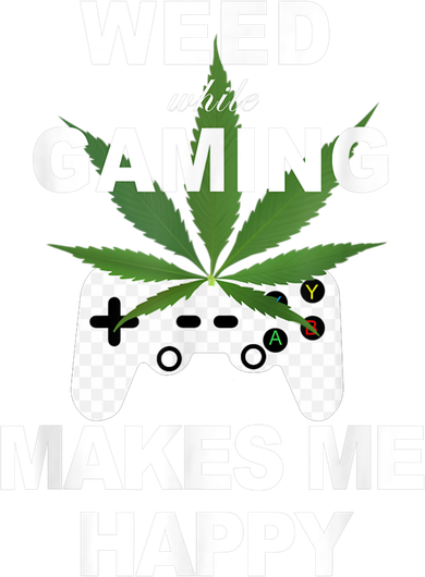 Weed While Gaming Cool Weed Lover Gamer Women's Hoodie