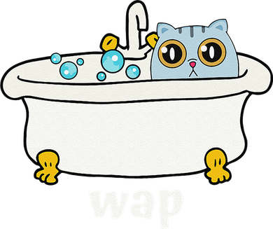 WAP Wet Pussy Cat In Tub Dirty Funny And Cute At Once Hat