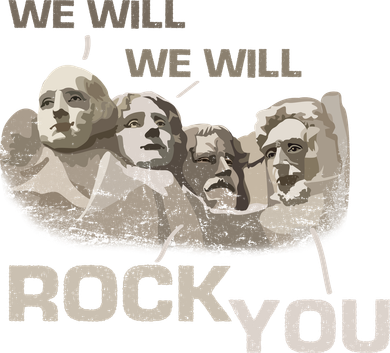 We Will Rock You Presidents Mt.Rushmore  Kids T-Shirt