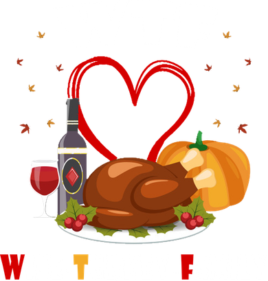 WTF Wine Turkey Family Thanksgiving Backpack