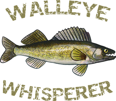 Walleye Whisperer Walleye Fishing Walleye Gift Golf Towel