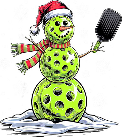 Xmas Funny Pickleball Snowman Player Santa Hat Christmas Gift Kids Hoodie