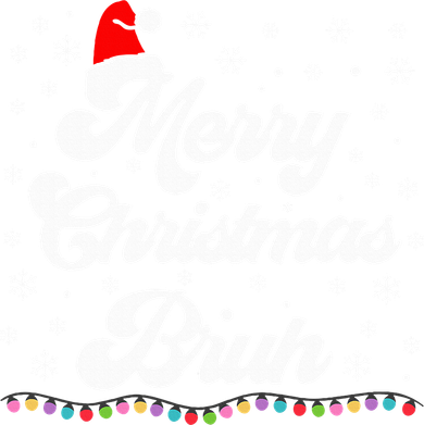 XMas Merry Christmas Bruh Meme Funny Christmas Kids Hoodie