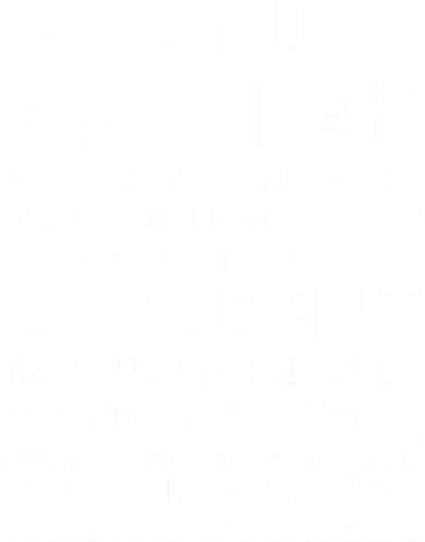 Yes All Live Matter Focus On The Black Ones Now Button