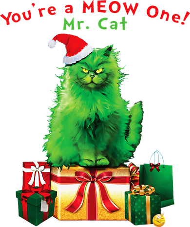 YouRe A Meow One Mr. Cat Christmas Holiday Funny Mousepad