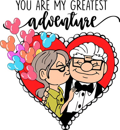 You Are My Greatest Adventure His Carl Her Ellie Happy Valentine's Day Bucket Hat