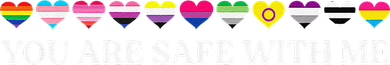 You Are Safe With Me Lgbt Flag Kids Hoodie