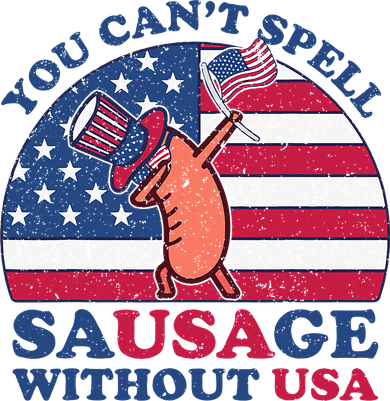 You Can’T Spell Sausage Without Usa 4th Of July Tote Bag