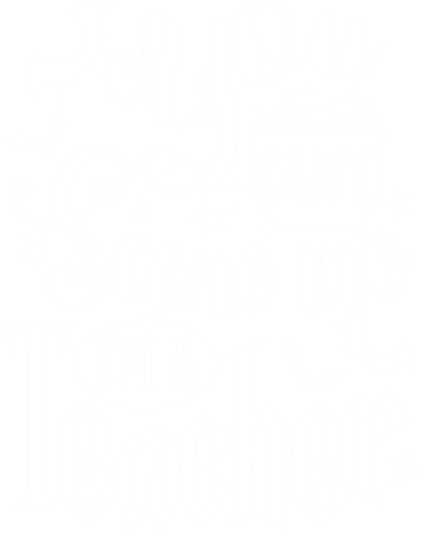 You Can't Scare Me I'm A Teacher Halloween Bats Gift Women's Long Sleeve Shirt