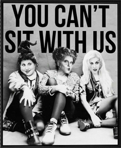 You Can't Sit With Us Funny Witch Movie Ceramic Ornament