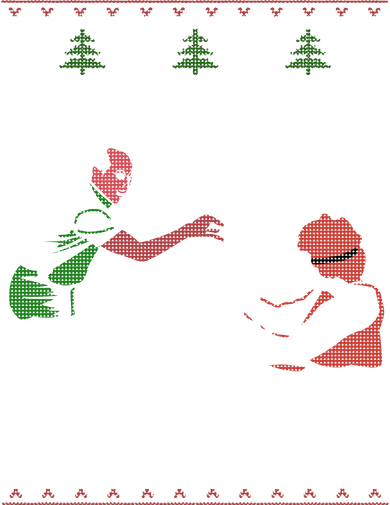 Ya Done Messed Up AARon Ugly Christmas Button
