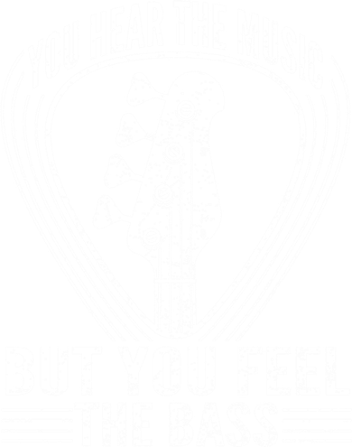 You Hear The Music But You Feel The Bass Guitar Player Cool Gift Toddler T-Shirt