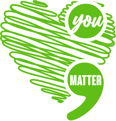 You Matter Semicolon Heart Mental Health Awareness Bucket Hat