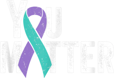 You Matter - Suicide Prevention Teal Purple Awareness Ribbon Backpack
