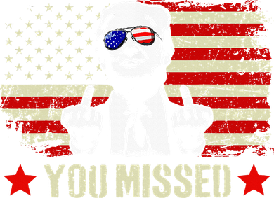 You Missed Usa Flag Donald Trump 2024 Rally Proud American Presidential Election Toddler T-Shirt