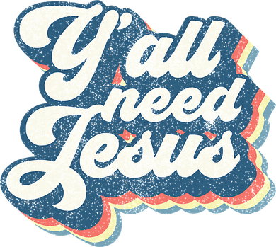 Yall Need Jesus Christian Retro 70s Christ Bible Beanie
