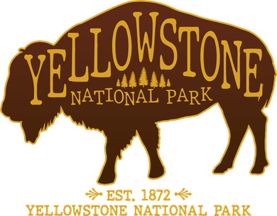 Yellowstone National Park EST 1872 Buffalo Logo Beanie