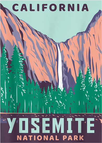 Yosemite National Park US Vintage USA California Parks Gift Polo