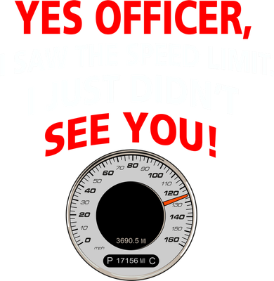 Yes I Seen The Speed Limit Officer Women's Tank Top