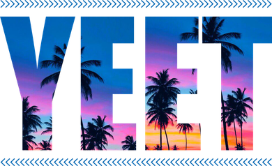 Yeet Sunset Beach Button