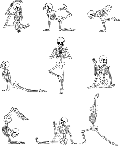 Yoga Skeleton For A Yoga Fan Kids Hoodie