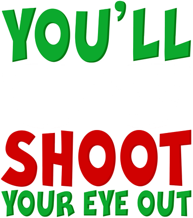 You'll Shoot Your Eye Out Christmas Kids Hoodie