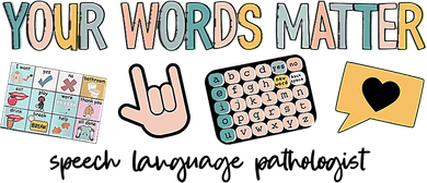 Your Words Matter Speech Therapy Appreciation Santa Hat