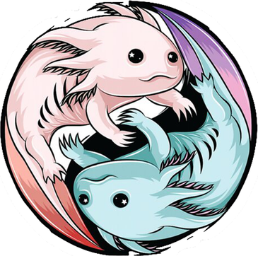Ying Yang Axolotls Women's Tank Top