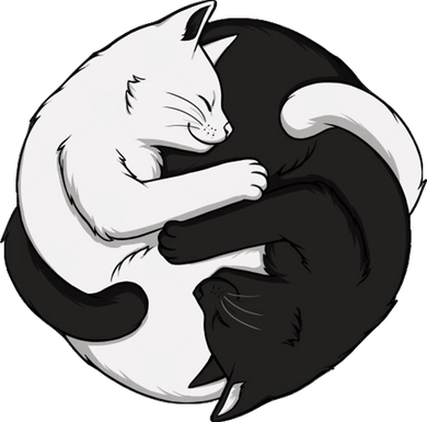 Yin Yang Cats Doggie Tank