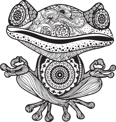 Yoga Yoga Frog Mandala Meditation Class Teacher Gift Bucket Hat