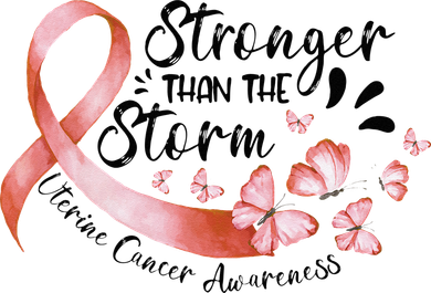 ZqxP Butterfly Peach Ribbon Uterine Cancer Awareness Women's Tank Top