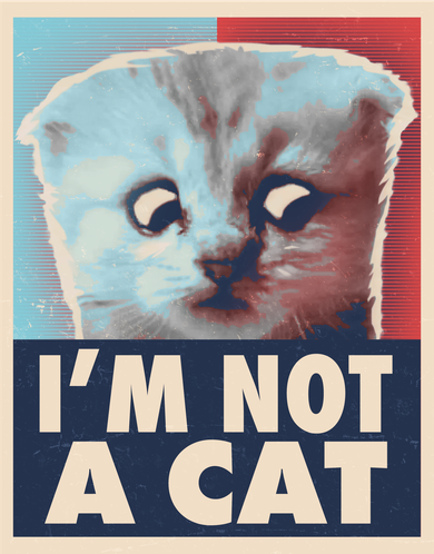 Funny Vintage I'm Not A Cat Zoom Lawyer Cat Meme Toddler Sweatshirt
